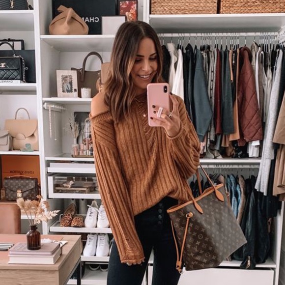 Lovers + Friends Sweaters - revolve distressed off the shoulder sweater
